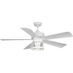 Midvale 2-Light 56" Outdoor Ceiling Fan in Satin White