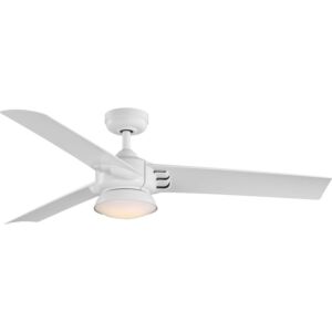 Edwidge 1-Light 52" Outdoor Ceiling Fan in Satin White