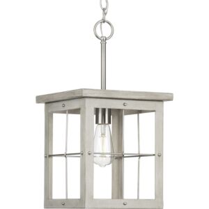 Hedgerow 1-Light Pendant in Brushed Nickel