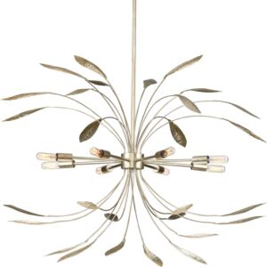Mariposa 8-Light Pendant in Gilded Silver
