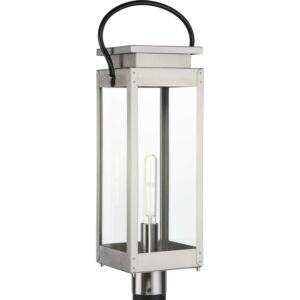 Union Square 1-Light Post Lantern in Stainless Steel