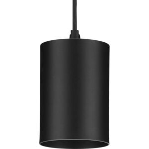 5In Cyl Rnds 1-Light LED Pendant in Matte Black