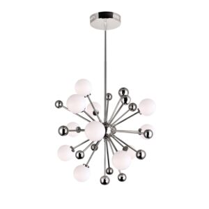 CWI Lighting Element 11 Light Chandelier with Polished Nickel Finish