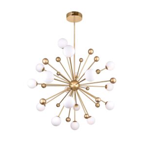 CWI Lighting Element 17 Light Chandelier with Sun Gold Finish