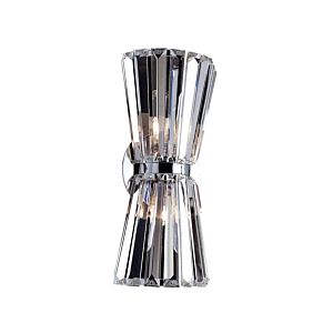 Allegri Armanno 2 Light 13 Inch Wall Sconce in Chrome