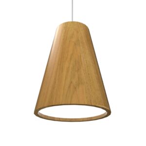 Conical 1-Light Pendant in Louro Freijo