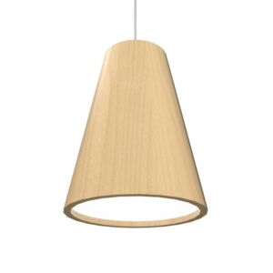 Conical LED Pendant in Maple