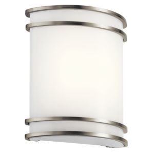 Kichler LED Small 1 Light Wall Sconce in Brushed Nickel