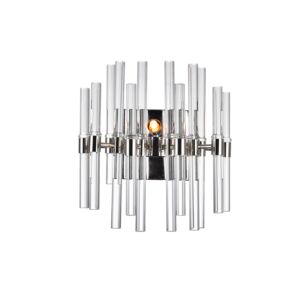 CWI Miroir 2 Light Wall Light With Polished Nickel Finish