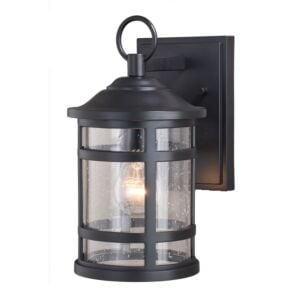 Southport 1-Light Outdoor Wall Mount in Matte Black