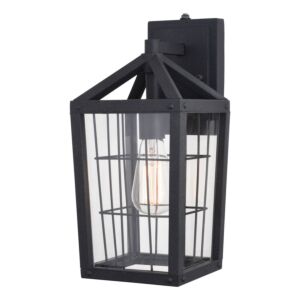 Gage 1-Light Outdoor Wall Mount in Volcanic Black