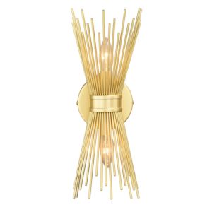 Nikko 2-Light Wall Sconce in Gold