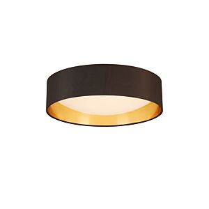 Orme 1-Light LED Ceiling Mount in Black with Gold