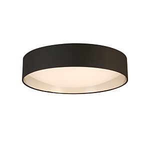 Orme 1-Light LED Ceiling Mount in Black with Brushed Nickel
