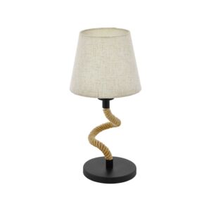 Rampside 1-Light Table Lamp in Black, Brown