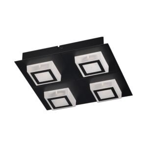 Masiano 1 4-Light LED Ceiling Mount in Black