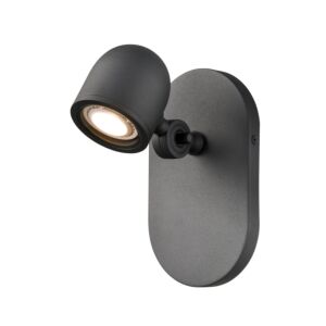 Pond Inlet Outdoor 1-Light Outdoor Wall Sconce in Black