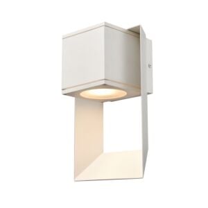 DVI Gaspe Outdoor 1-Light Outdoor Wall Sconce in Matte White