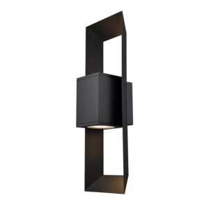DVI Gaspe Outdoor 2-Light Outdoor Wall Sconce in Black