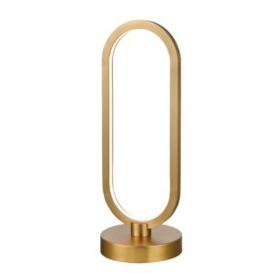DVI Perigee Ac LED LED Table Lamp in Brass