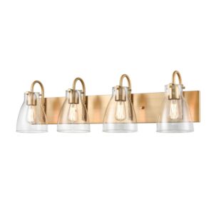DVI Emma 4-Light Bathroom Vanity Light in Brass