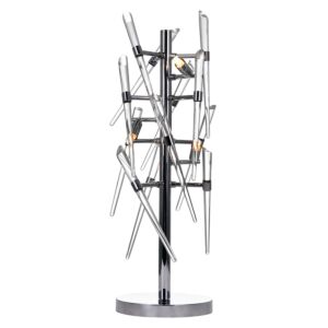 CWI Icicle 3 Light Table Lamp With Chrome Finish