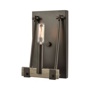 Transitions 1-Light Wall Sconce in Oil Rubbed Bronze