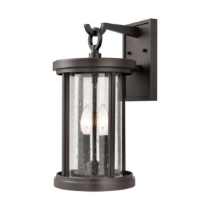 Brison 2-Light Outdoor Wall Sconce in Oil Rubbed Bronze