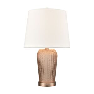 Prosper 1-Light Table Lamp in Autumnal, Coffee Plated