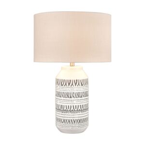 Calabar 1-Light Table Lamp in White