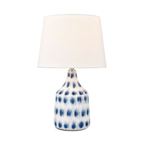 Colmar 1-Light Table Lamp in Blue