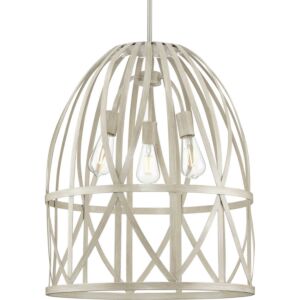 Chastain 3-Light Pendant in Bleached Oak (Painted)