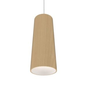 Conical 1-Light Pendant in Maple