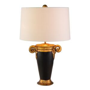 1-Light Table Lamp in Black and Gold
