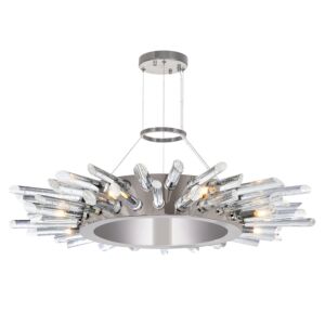 CWI Thorns 8 Light Chandelier With Polished Nickel Finish