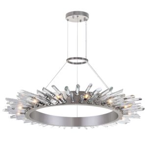 Thorns 15-Light Chandelier with Polished Nickel finish