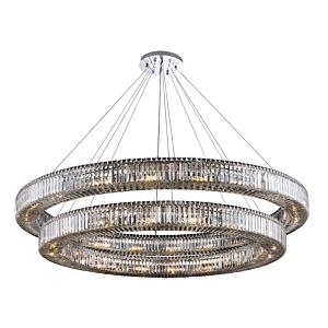 Allegri Rondelle 38 Light Contemporary Chandelier in Polished Chrome