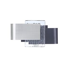 Craftmade Harmony Wall Sconce in Flat Black with Polished Nickel