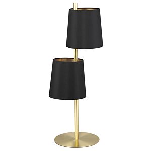 Almeida 2 2-Light Table Lamp in Brushed Brass