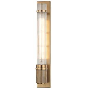 Hudson Valley Shaw Wall Sconce in Aged Brass