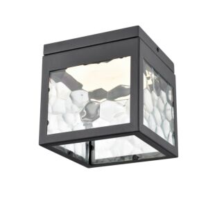 DVI Bishop LED Outdoor LED Flush Mount in Black