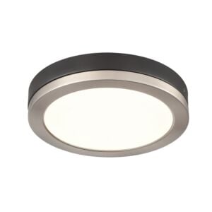 Temagami CCT LED Flush Mount in Satin Nickel and Graphite