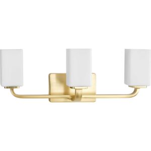 Cowan 3-Light Bathroom Vanity Light Vanity in Satin Brass