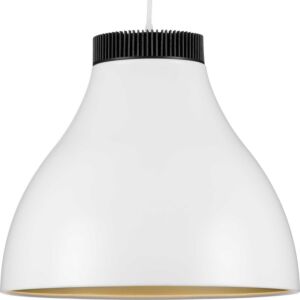 Radian LED 1-Light LED Pendant in Satin White