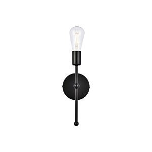 Keely 1-Light Wall Sconce in Black