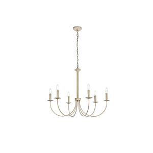 Brielle 6-Light Pendant in Weathered Dove