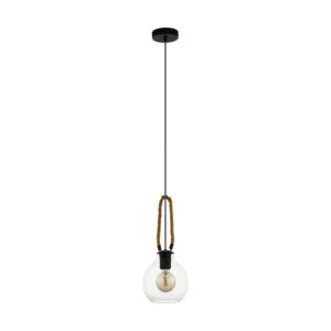 Roding 1-Light Pendant in Structured Black