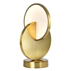 CWI Tranche LED Lamp With Brushed Brass Finish