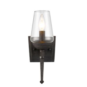 Golden Marcellis 12 Inch Wall Sconce in Dark Natural Iron