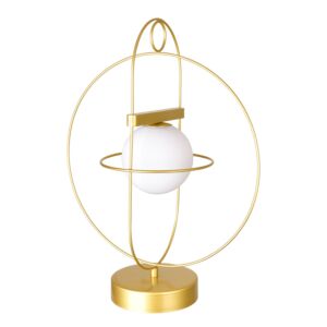 CWI Lighting Orbit 1 Light Lamp with Medallion Gold Finish